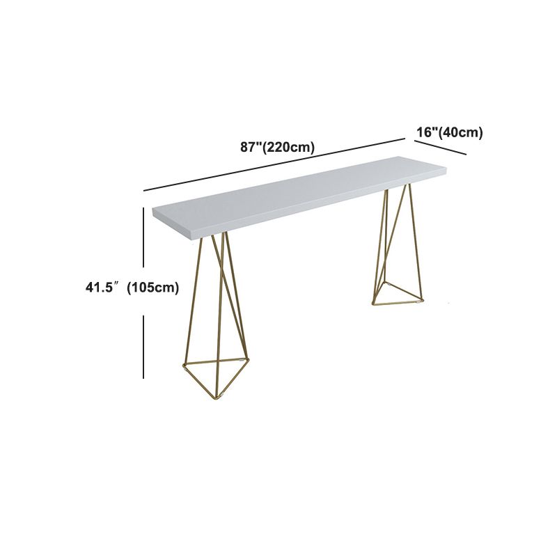 Pine Wood Top Bar Counter Traditional Luxury Rectangle Bar Counter with Sled Base