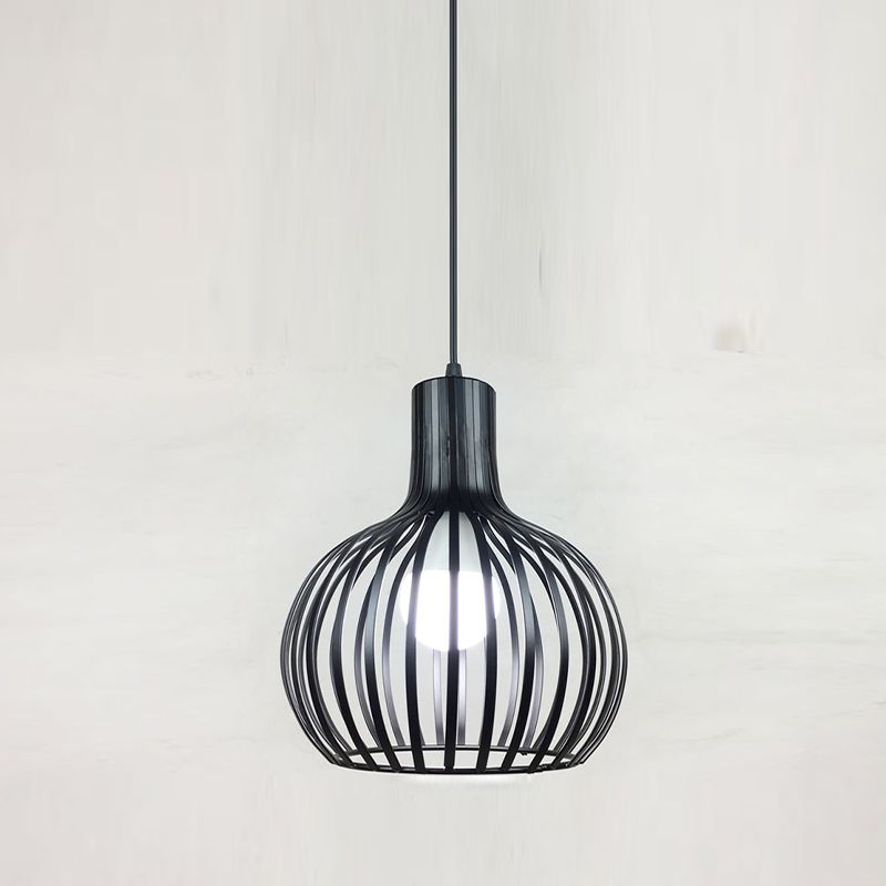 Lampada a sospensione sferica in stile loft 1 lampada a sospensione del soffitto in metallo lampadina