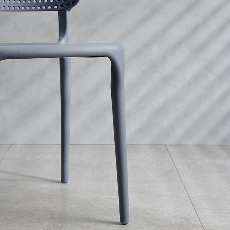 Plastic Contemporary RestaurantSide Chair Colorful Stacking Dining Chair