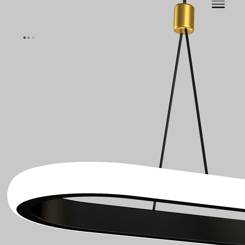 Modern Straight Bars Chandelier Lighting Fixtures Metal Chandelier Lamp