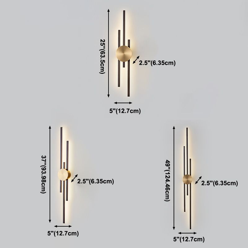 Multi Lights Metal Flush Mount Wall Sconce Modern Sconce Light Fixture for Living Room