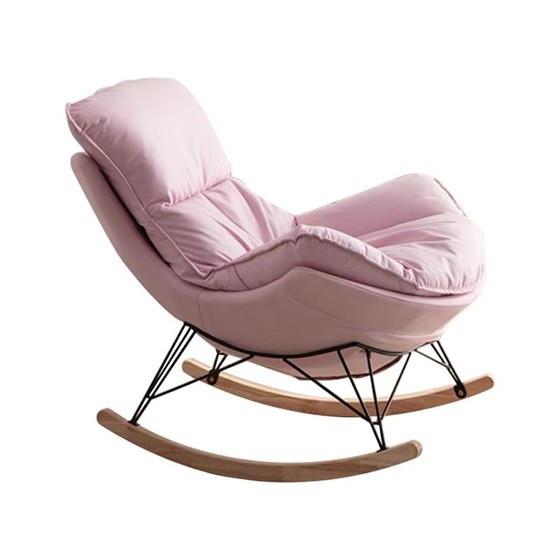 Contemporary Simple Style Rocking Chair Single Indoor Sofa Rocking Chair for Break