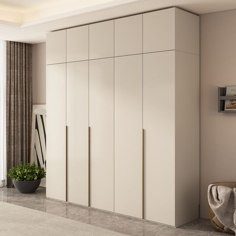 Wooden Wardrobe Armoire with Shelves Modern Wardrobe Cabinet