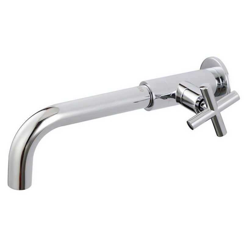 Wall Mounted Faucets Single Cross Handle Faucet for Bathroom