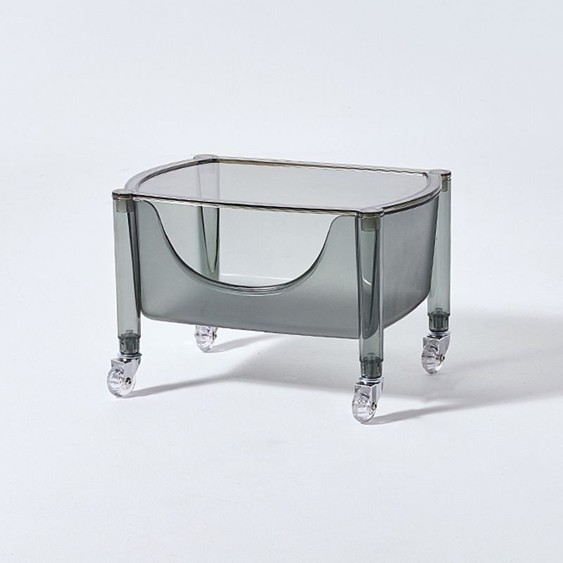 Multi Tiers Plastic Bookcase 12.2" Wide Standard Shelf Bookcase for Home Office