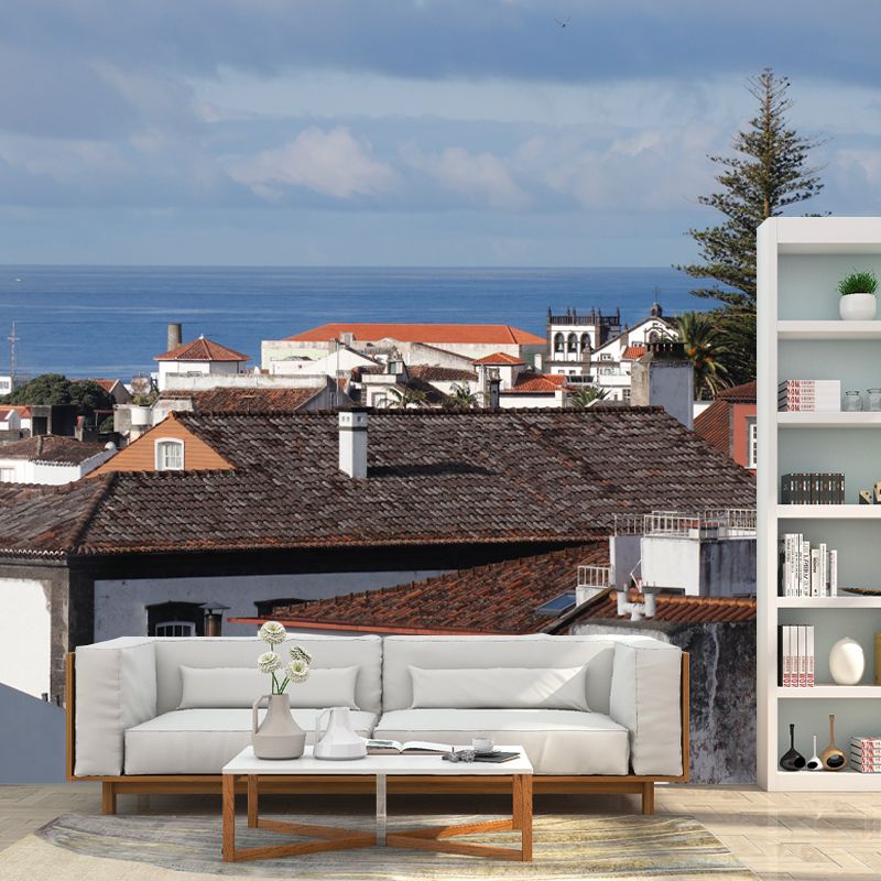 Modern Architecture Mural Decal Waterproofing Wall Decor for Meeting Room