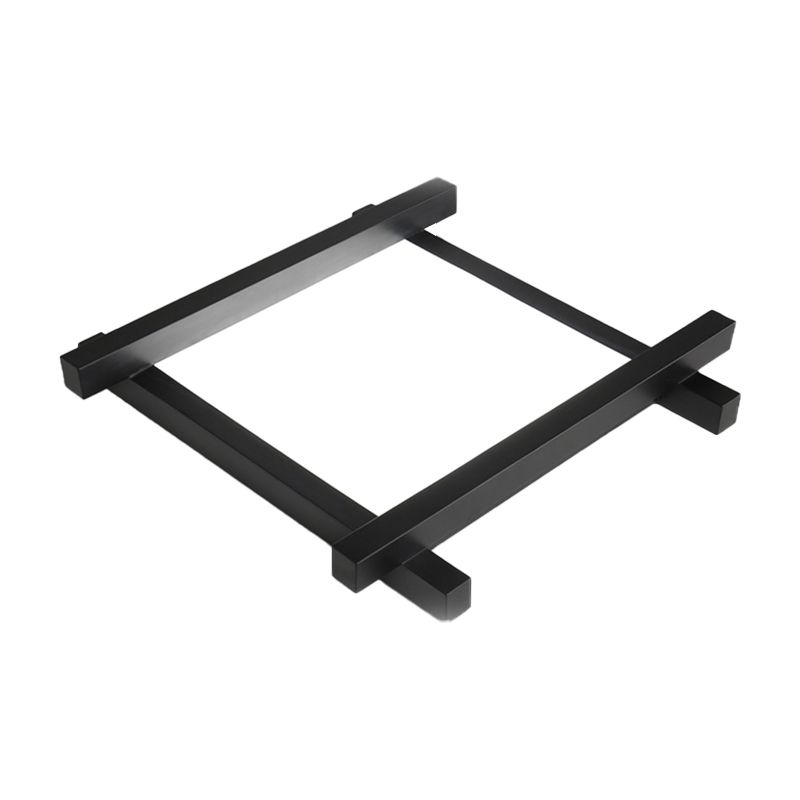 Nero/Bianco Linee incrociate Lampada da incasso Semplice Metallo LED 17 "/21 "/25" Wide Soffitto Flush Mount con Diffusore Acrilico