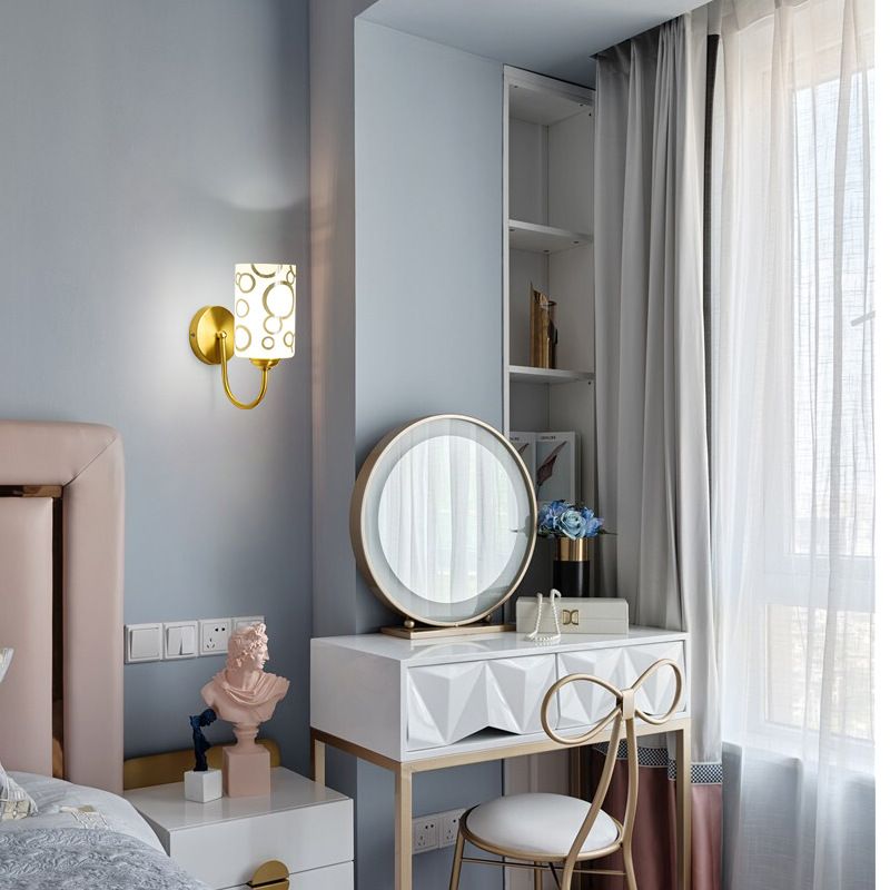 Geometrische mit Glas montierte Lampen zeitgenössischer Multi -Licht -Wandleuchte Leuchte