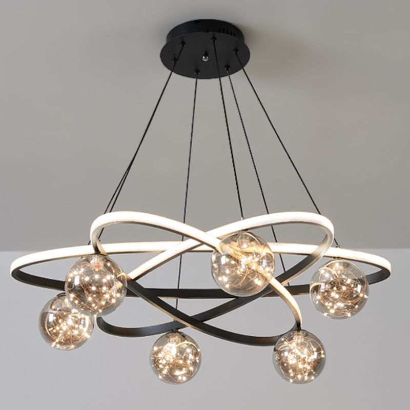 Light Luxury Nordic Style LED Hanging Pendant Light for Living Room Bedroom Dining Room