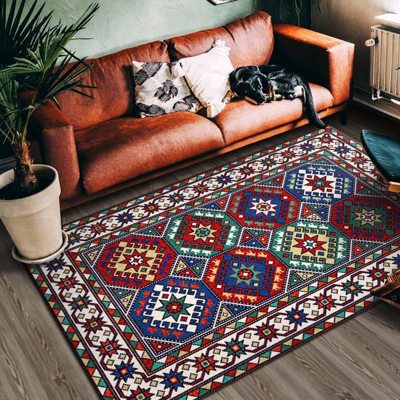 Room Red Room Carpet Bohemian Americana Pattern tapis Polyester Area Area Rapier