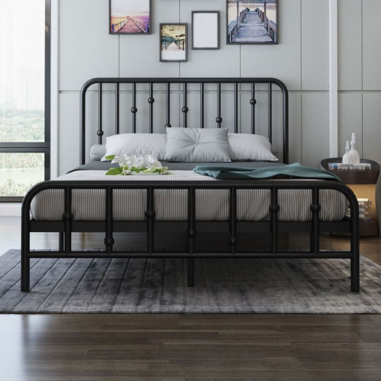 Luxurious Low Profile Bed Frame Metal Standard Bed with Headboard