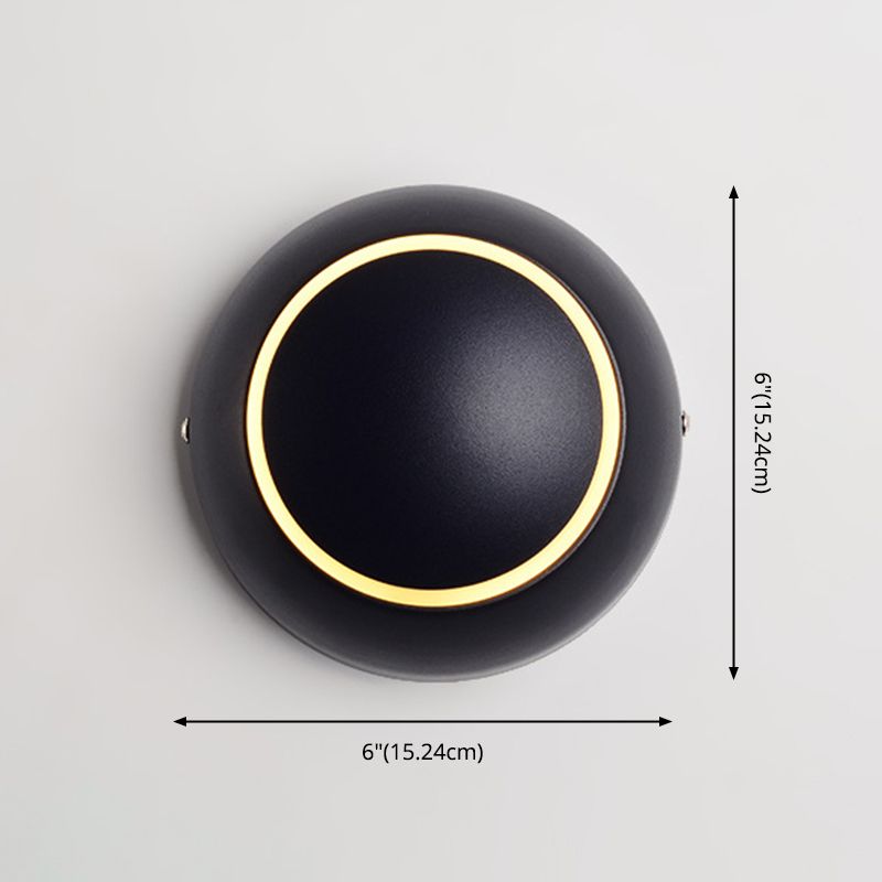 Modernist Silica Gel Rounded Shade Wall Light Fixture 1-Light LED Sconce Light