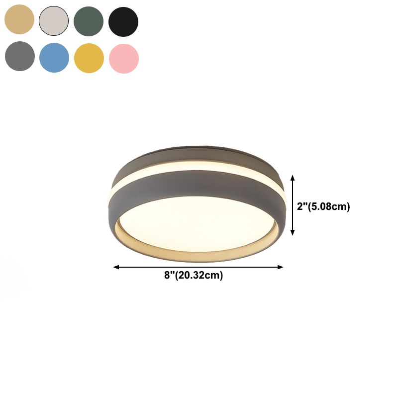 Metal Ceiling Mount Light Fixture Circle Modern Ceiling Light Fixture