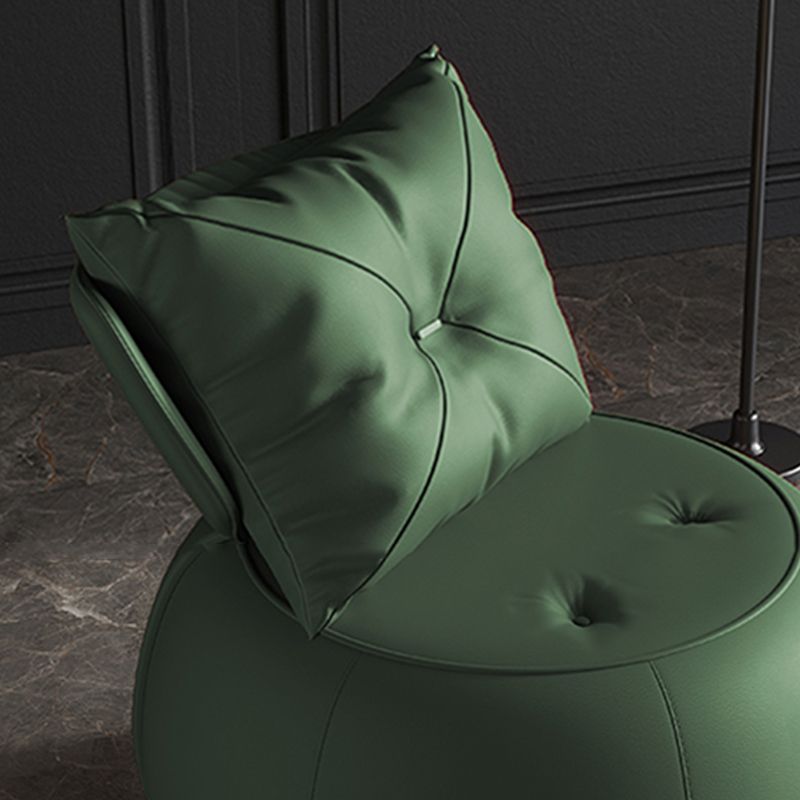 Faux Leather Chair 29.9" L x29.9 W x29.9" H Armless Chair for Living Room