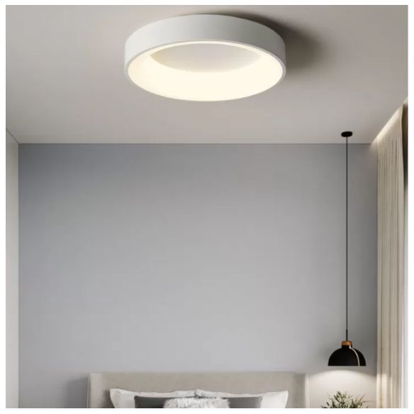 Nouveau Luminaire LED affleurant à tambour moderne 1 luminaire de plafond en acrylique pour