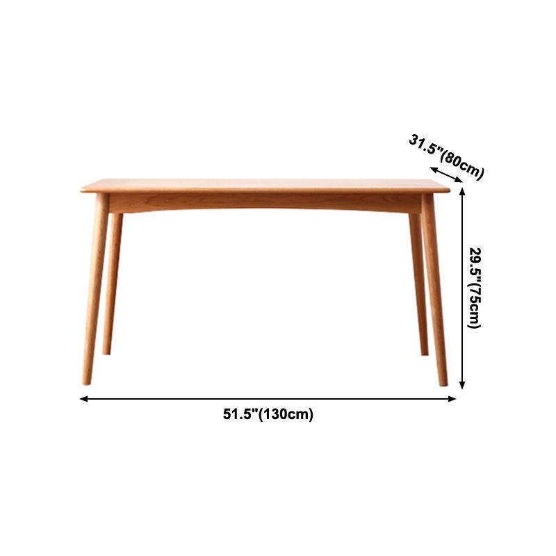 4-foot Solid Wood Furniture Modern Style Rectangle Dining Table for Home