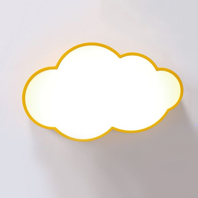 Plafonnier encastré nuage de style moderne en métal 1 lumière LED luminaire encastré