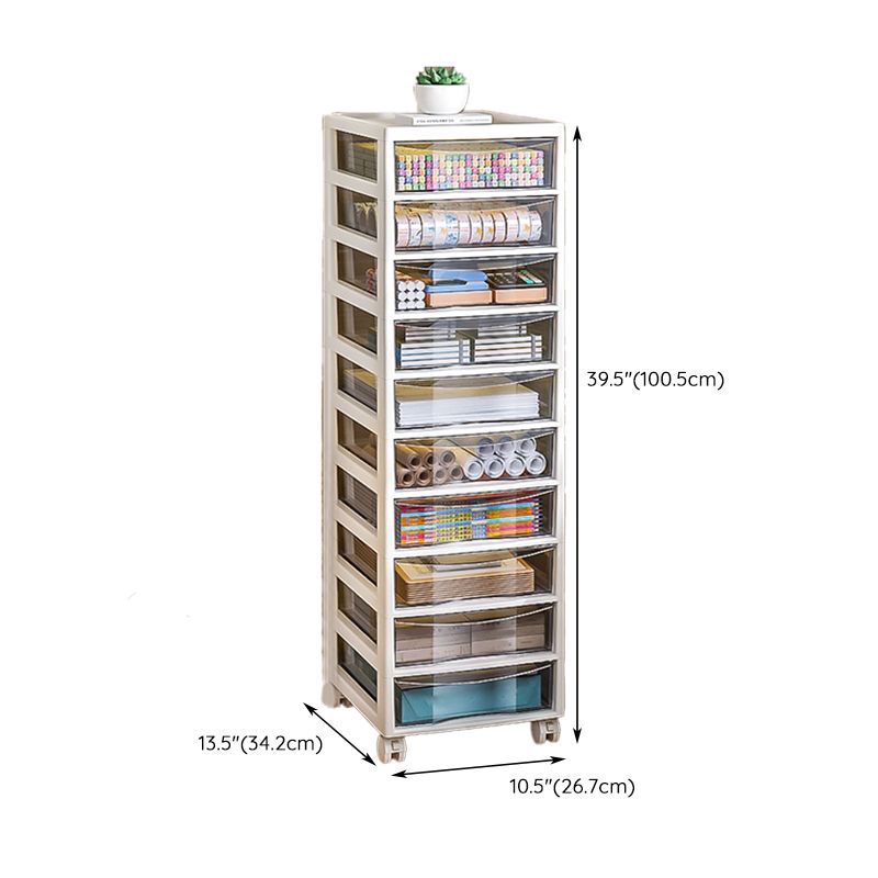 Modern Plastic File Cabinet Storage Drawers Filing Cabinet for Office