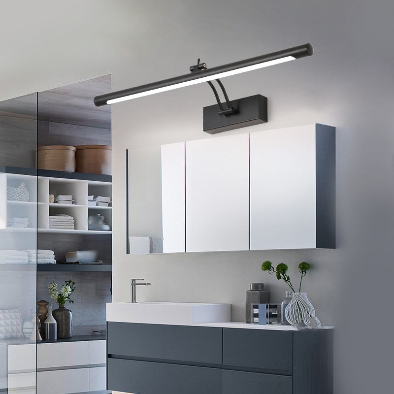 1 Light Strip Wall Sconce Modern Style Metal Wall Lighting for Bathroom