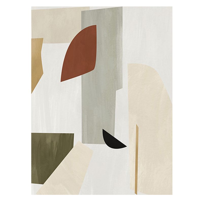Orange Nordic Rug Polyester Color Piece Rug Washable Rug for Living Room