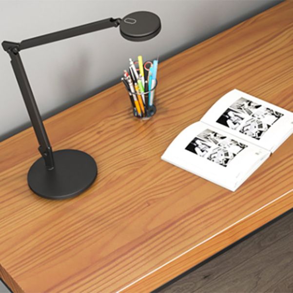 Contemporary Style Writing Desk Solid Wood L-Shape Office Desk