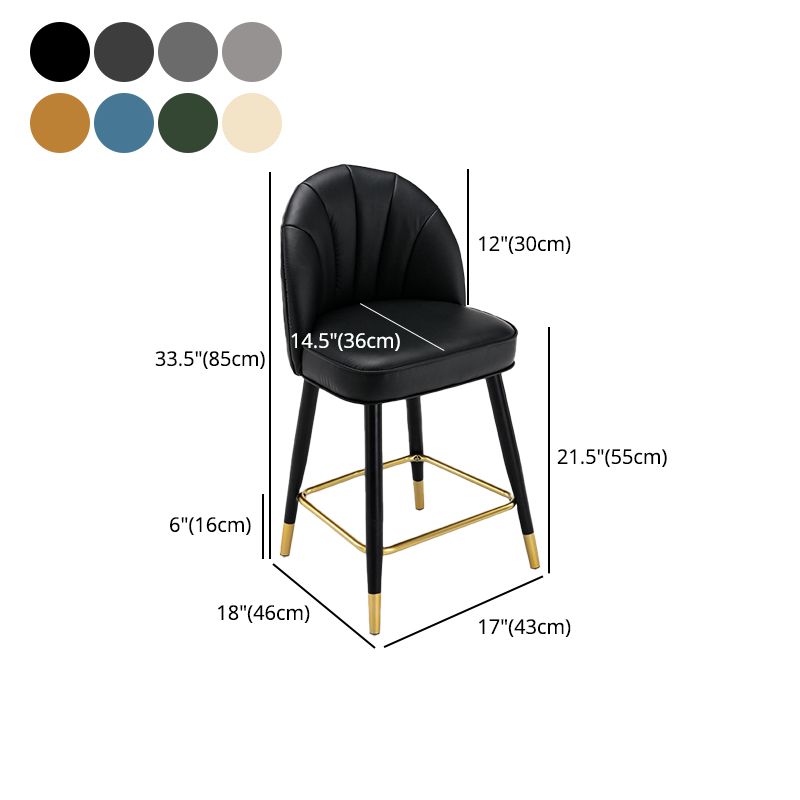 Scandinavian Footrest Living Room Stool Matte Finish Upholstered Barstool
