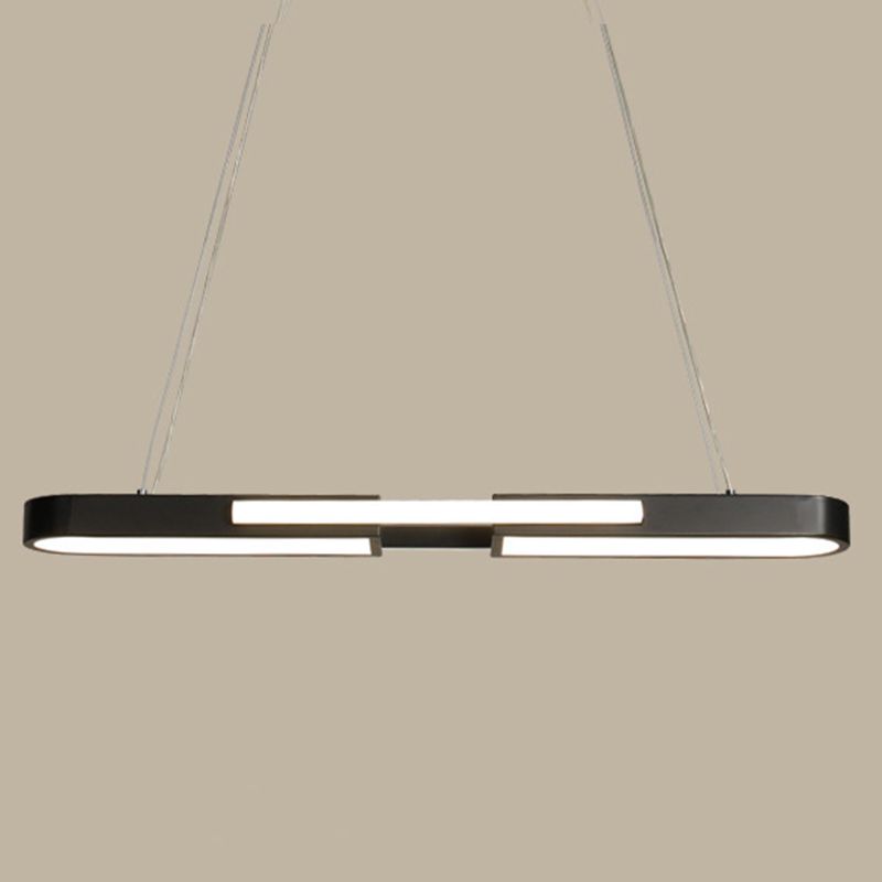 Lampade isola ovale moderna lampadario a pendente metallo 1 Lampada luminosa