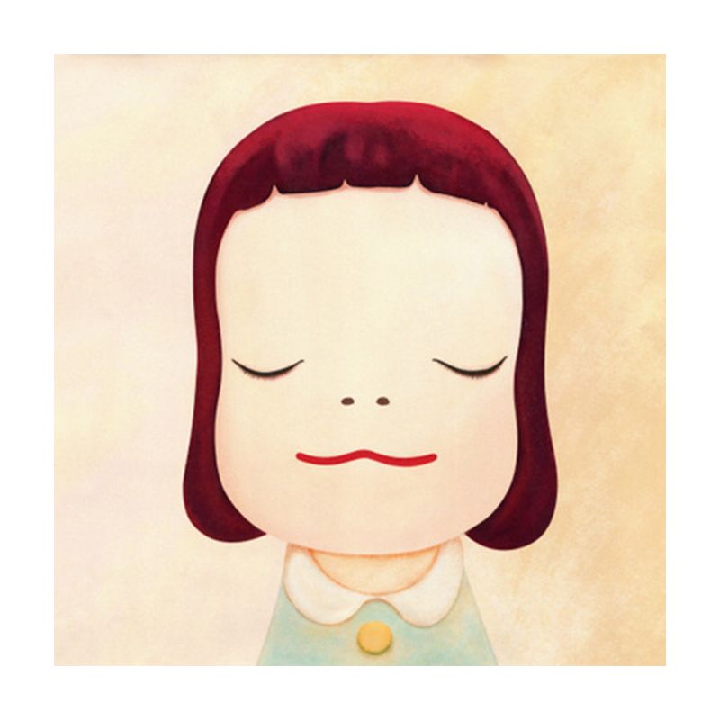 Pastel Illustration Baby Canvas Wall Art Figure Portrait Kids Textured Wall Decor