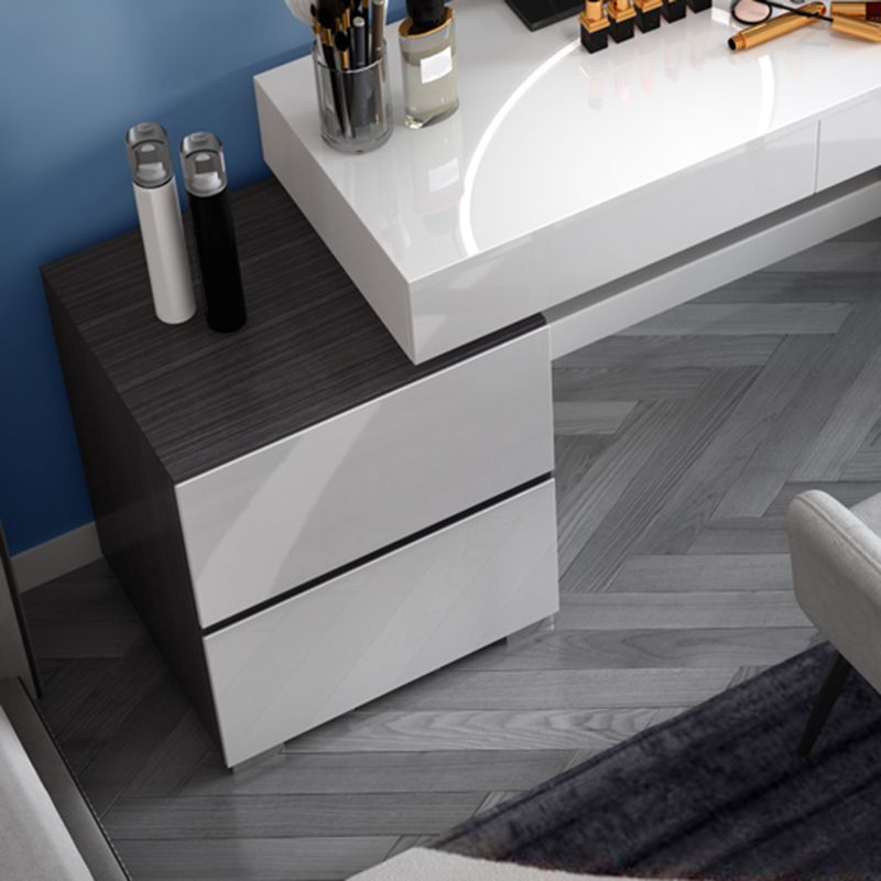 Contemporary Vanity Dressing Table Set 4 Drawer Makeup Vanity Desk Table