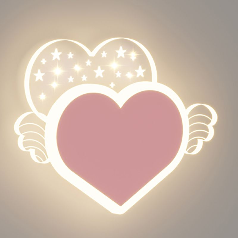 Metal Geometric Shape Wall Light Lovely Colorful LED Wall Sconce for Kid's Room