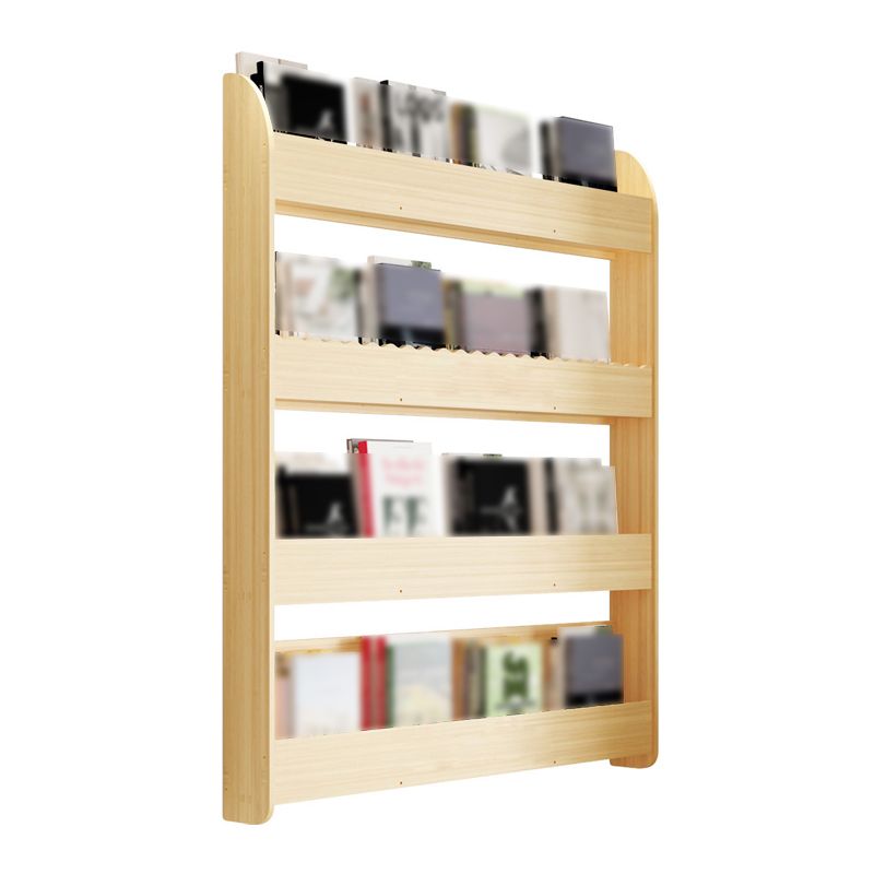 1/2/3/4-Shelf Modern Wall Unit Bookshelf Natural Pine Wood Bookshelf