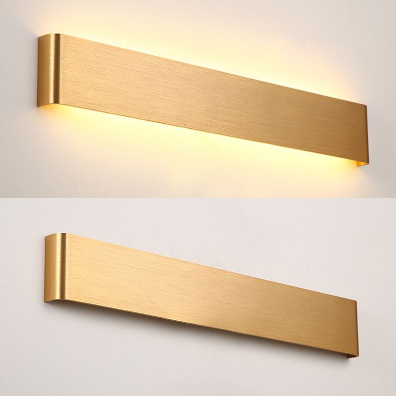 Luz de pared de metal de forma cuadrada estilo moderno 1 lámpara de montaje de pared ligera