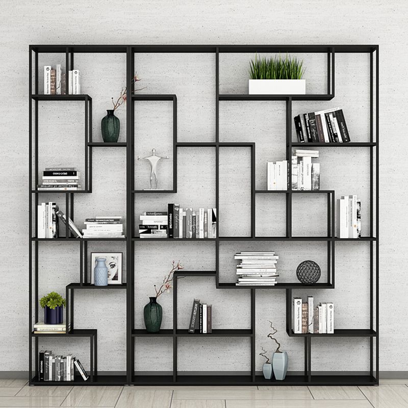 9.8" W Industrial Antique Finish Shelf Bookcase Etagere Metal Bookshelf