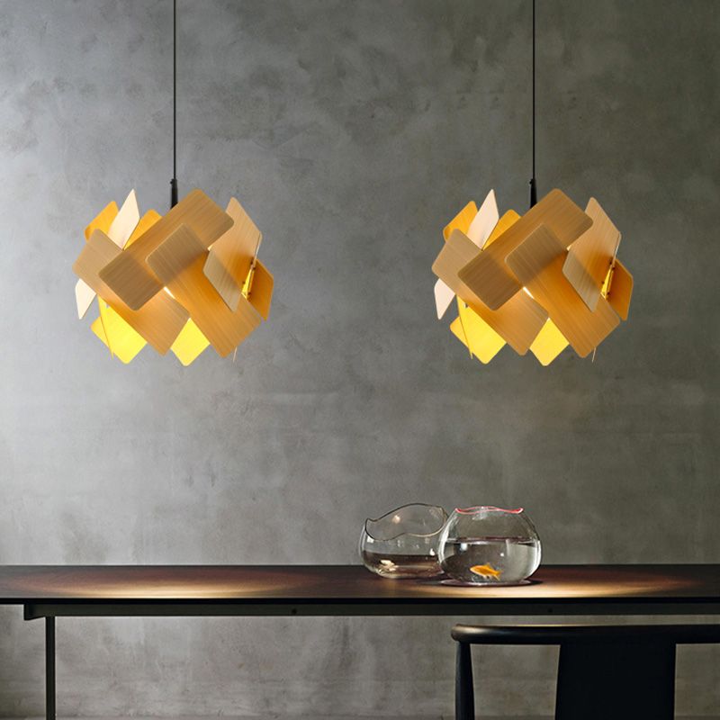 Nordic Style Ceiling Pendant Light Stacking Hanging Light Fixture with Acrylic Shade