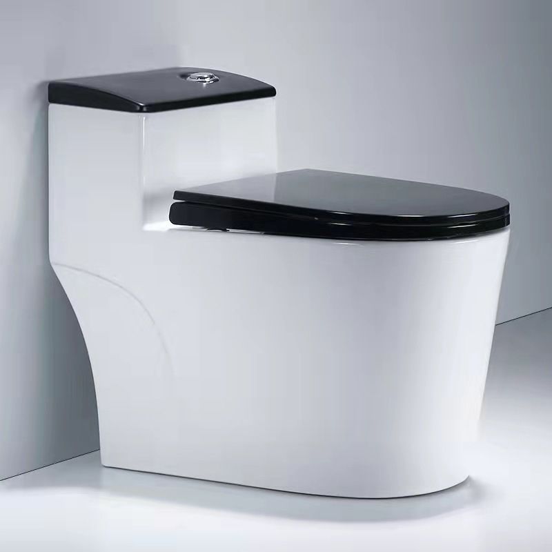 Indoor Ceramic Floor Mounted Toilet Modern All-In-One Toilet Bowl