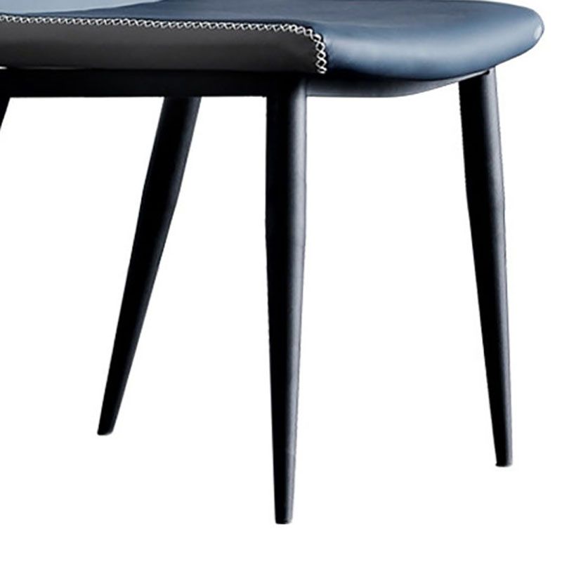 Industrial Style Faux Leather Chairs Wingback Parsons Chair for Home