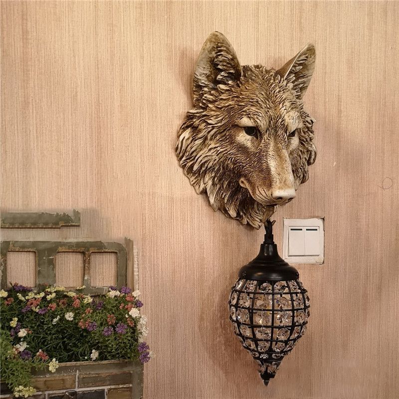 Minimalist Style Wall Sconce Lighting Crystal Shade Wall Lighting Fixtures