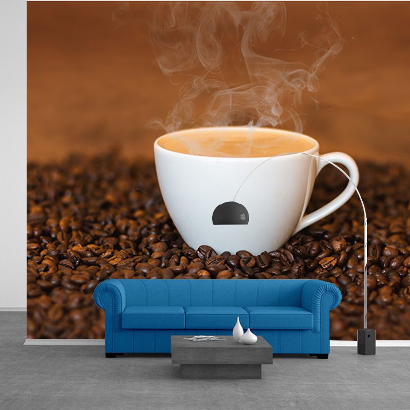 Minimalism Style Coffee Shop Wall Covering Moisture Resistant Wall Decor