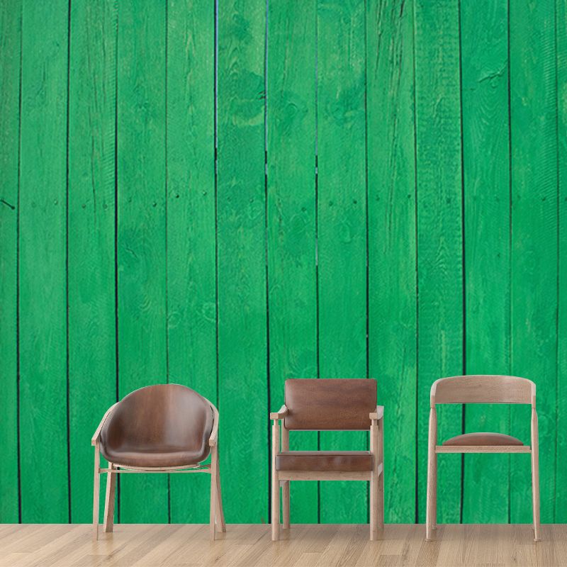 Vivid Industrial Wood Grain Mural Decal for Sleeping Room, Custom Size Available