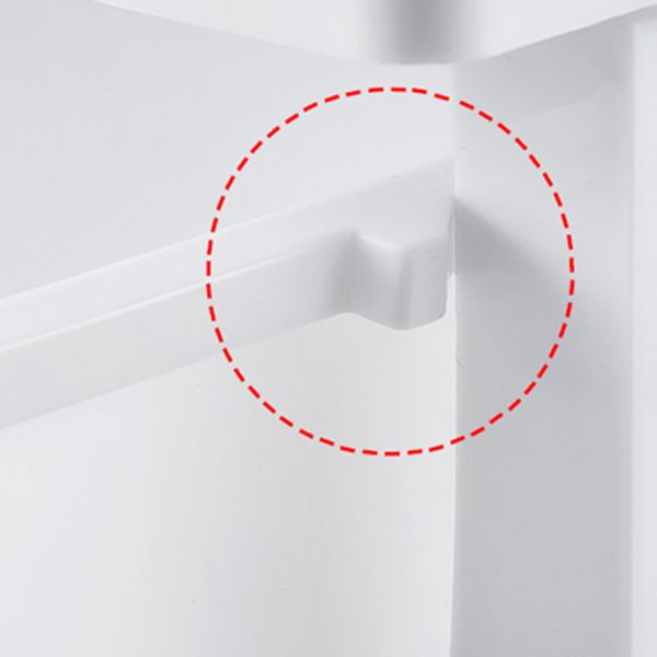 Contemporary Style Wardrobe Plastic Bedroom Wardrobe Closet With 6-Drawer