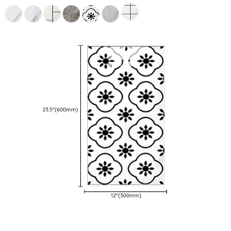 Rectangular Peel and Stick Tiles PVC Single Tile for Kitchen and Bathroom