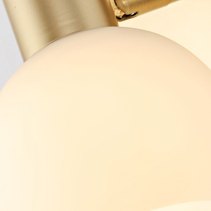 Contemporary Metal Globe Wall Sconce 1-Light Wall Mounted Light for Bathroom