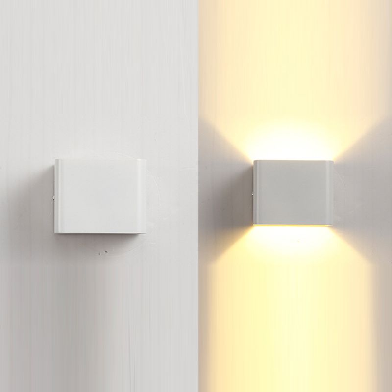Luz de la pared LED contemporánea de la pared de la pared de cubo de aluminio para el pasaje