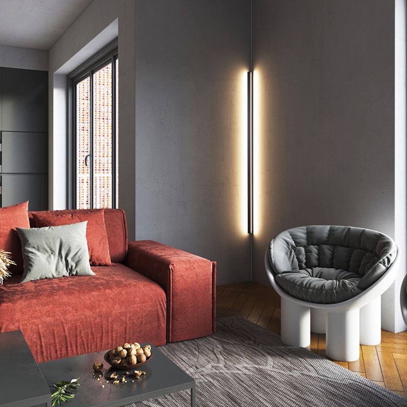 Contemporary Style Linear Sconce Light Fixture Aluminum 1 Light LED Wall Lamps