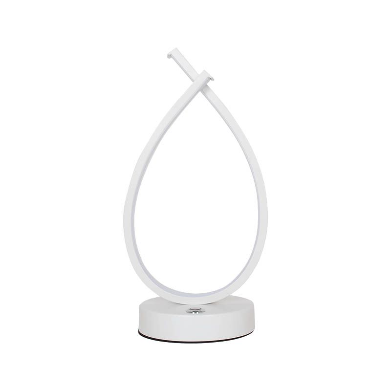Minimalist Teardrop Shaped Table Lamp Aluminum Living Room LED Night Light