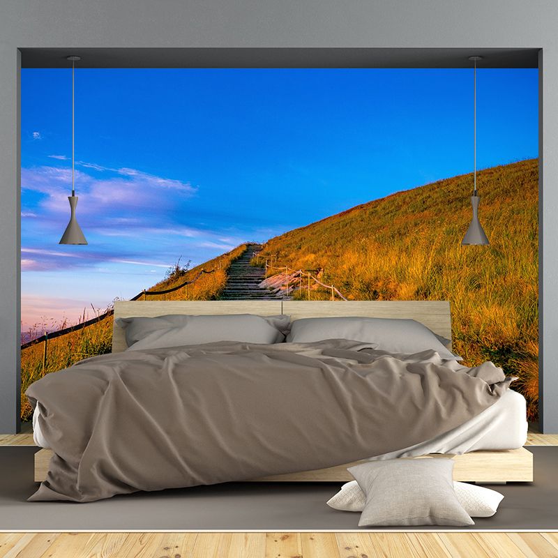 Customized Modern Stairs Building Mural Wallpaper Wall Covering for Bedroom
