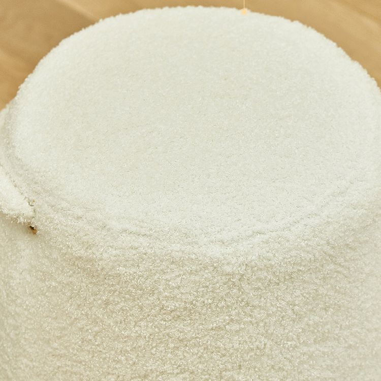 Fabric Standard Stool Modern Style Simple Household Round Footstool