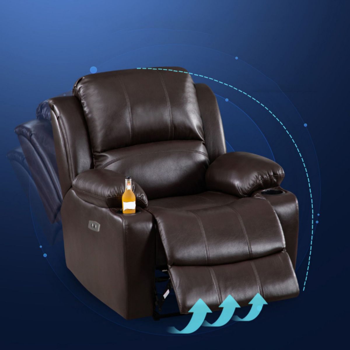 Solid Color Recliner Modern Home Theater Single Home Theater Recliner
