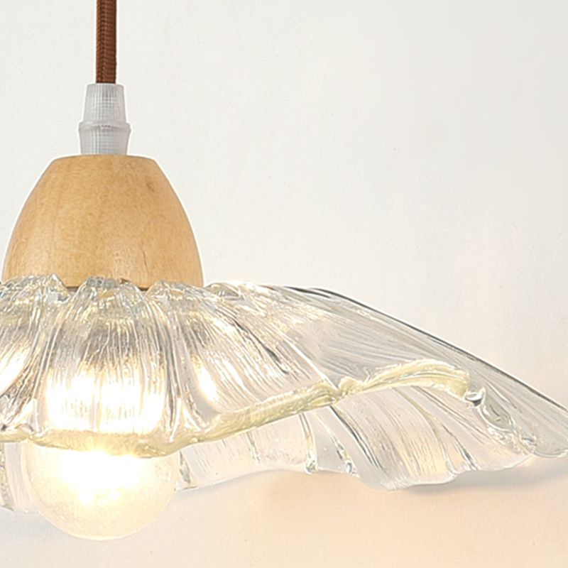 Japanese Style Wall Light Geometry Shape Wall Lamp with Glass Shade for Living Room
