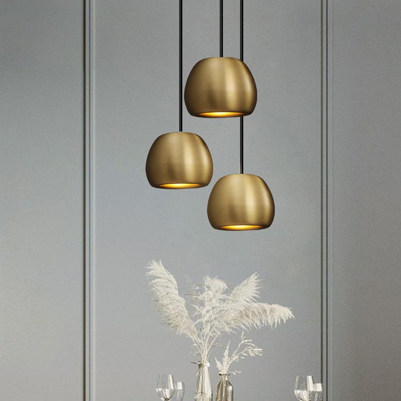 Bulbe métalle suspendu à la lumière de style postmoderne de style postmoderne